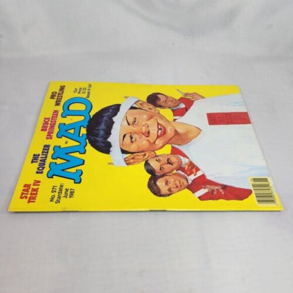 Mad Magazine # 271 June 1987 Star Trek IV Vulcan‎ Rare The Equalizer Fine+ - Picture 4 of 6
